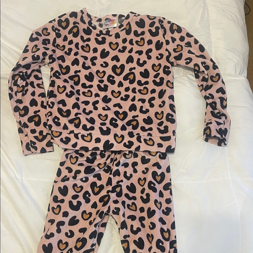 Leopard Print Kids Pajamas